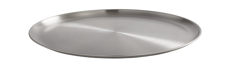 Product image #1 for American Metalcraft 12-Inch Round Stainless Steel Satin-Finish Plate