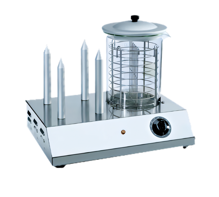 Product image #1 for Eurodib Side-by-Side Hot Dog Steamer and Bun Warmer, 30 Hot Dogs / 48-60 Buns