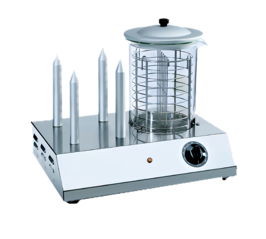 Product image #1 for Eurodib Side-by-Side Hot Dog Steamer and Bun Warmer, 30 Hot Dogs / 48-60 Buns
