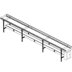 Thumbnail image #1 for Dinex DXIESR16 Tray Make-Up Conveyor, 16-Foot PVC Rollers, Stainless Steel