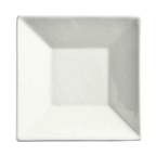 Thumbnail image #1 for Libbey Slate SL-31 Porcelain Square Saucer, 5", with 2-1/4" Well Ring