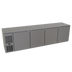 Thumbnail image #1 for Glastender One Zone Front-Serviced Low-Profile Undercounter Reach-In Cooler, 108 Inch, Four-Section, Self-Contained, Stainless Top