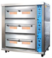 American Baking Systems ABSGDO-801T Single-Deck Full-Size Gas Deck Oven with Self-Cleaning Steam
