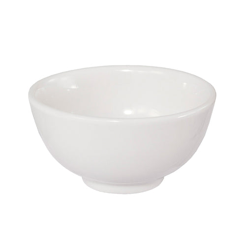 Product image #1 for Crestware Semplice 12 oz Pearl White Fully Vitrified Ceramic Round Bowl, 5 Inch