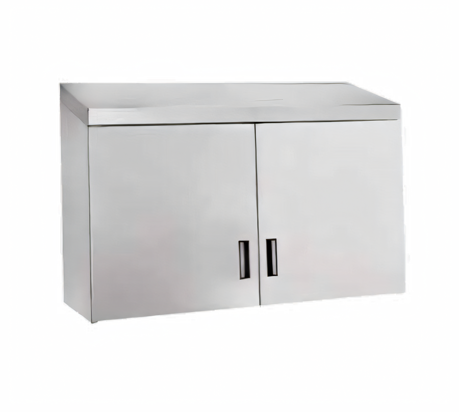 Product image #1 for Advance Tabco Wall-Mounted Stainless Steel Enclosed Cabinet with 4 Hinged Doors, 96 x 15 Inches