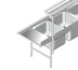 Thumbnail image #1 for Advance Tabco K-498 Tubular Overshelf — 12 Inch Deep, Sold Per Linear Foot (Minimum 3 ft.)