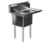 Thumbnail image #1 for Serv-Ware Heavy Duty One-Bowl Stainless Steel Sink with 18-Inch Right Drainboard and 18 x 18 x 14-Inch Bowl