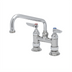 Thumbnail image #1 for T&S Brass Deck Mount Mixing Faucet with 8-Inch Swing Nozzle, 4-Inch Centers