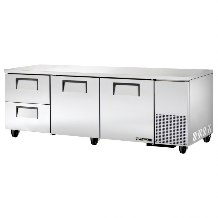 Product image #1 for True Deep Undercounter Refrigerator, 93-1/4 Inch Wide, 2 Doors and 2 Drawers, Self-Contained Side-Mounted
