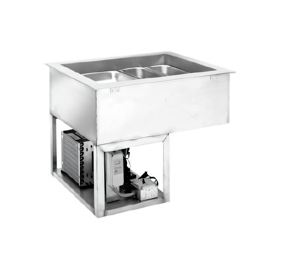 Product image #1 for Wells HRCP-7300 Dual-Temperature 3-Pan Self-Contained Drop-In Hot/Cold Food Well