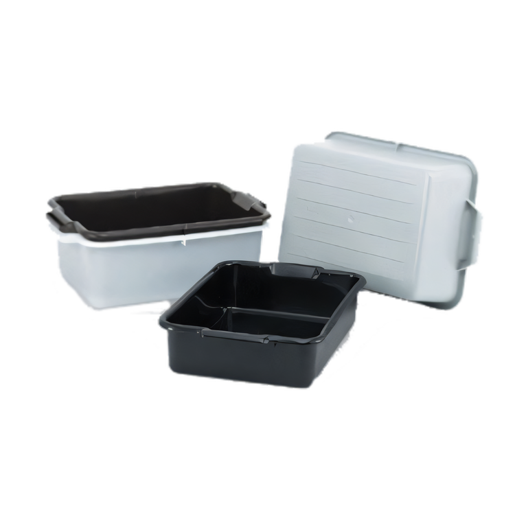 Product image #1 for Vollrath Signature 1-Compartment Gray High-Density Polyethylene Bus Box, 20 x 15 x 5 Inches