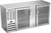Thumbnail image #1 for Beverage-Air 68-Inch Two-Section Shallow Depth Food-Rated Back Bar Refrigerator with Glass Doors