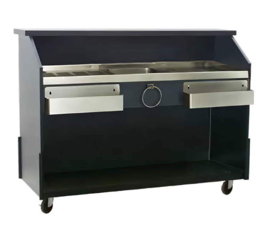 Product image #1 for Deluxe Standard Indoor Portable Bar with Stainless Steel Work Surface and Ice Bin