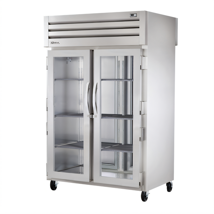 Product image #1 for True SPEC SERIES 2-Section Pass-Through Heated Holding Cabinet with Glass Front and Solid Rear Swing Doors