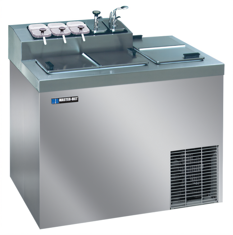 Product image #1 for Master-Bilt FLR-60SE Flavorail Ice Cream Dipping Cabinet, 5 Tub Display / 7 Tub Storage, All Stainless Exterior
