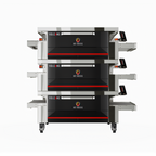Thumbnail image #1 for Hot Rocks VOLCANO 40-33 TRIPLE Triple-Stack Stone Conveyor Pizza Oven, 40 x 33 in Baking Surface, Touchscreen, Natural Gas/Propane