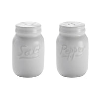 American Metalcraft Mason Jar Ceramic Salt and Pepper Shaker Set, 2 oz.