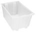 Thumbnail image #1 for Quantum Clear Heavy-Duty Stack and Nest Tote, 3.70 Cu. Ft., 29-1/2 x 19-1/2 x 15 Inches