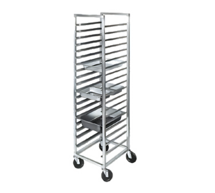 Product image #1 for Channel Standard Series 12 x 20 End-Load Steam Table Pan Rack with 5-Inch Casters, Aluminum, 11-Pan Capacity