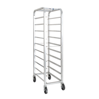 Channel Lifetime Tough Extra Heavy-Duty Aluminum End-Load Platter Rack with 5-Inch Swivel Stem Casters