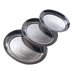 Thumbnail image #1 for American Metalcraft Oval Hammered Stainless Steel Serving Tray, 20 x 15-1/2 Inch