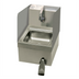 Thumbnail image #1 for Advance Tabco 7-PS-58 Skirted Wall Mounted Stainless Steel Hand Sink, 9 x 9 x 5 Bowl, with Knee Valve and Side Splashes