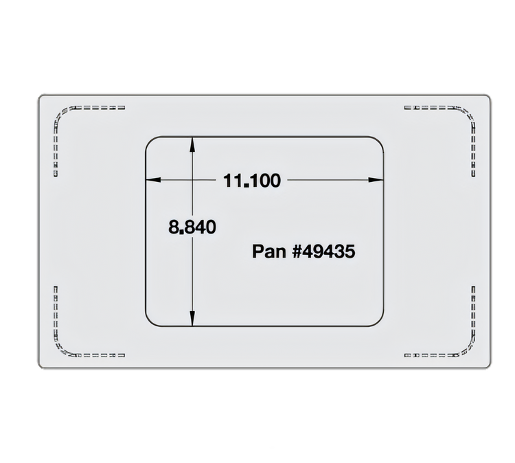 Product image #1 for Miramar Single Size Stainless Steel Adapter Plate for Miramar Small Food Pans
