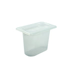 Thumbnail image #1 for CFS Brands ModPan MP19RD 1/9-Size Translucent Polypropylene Food Pan, 5-1/8" Deep, with Lid
