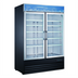 Thumbnail image #1 for Black Diamond 2-Section Refrigerated Glass Door Merchandiser, 45 Cu. Ft., Black, Bottom-Mount Self-Contained