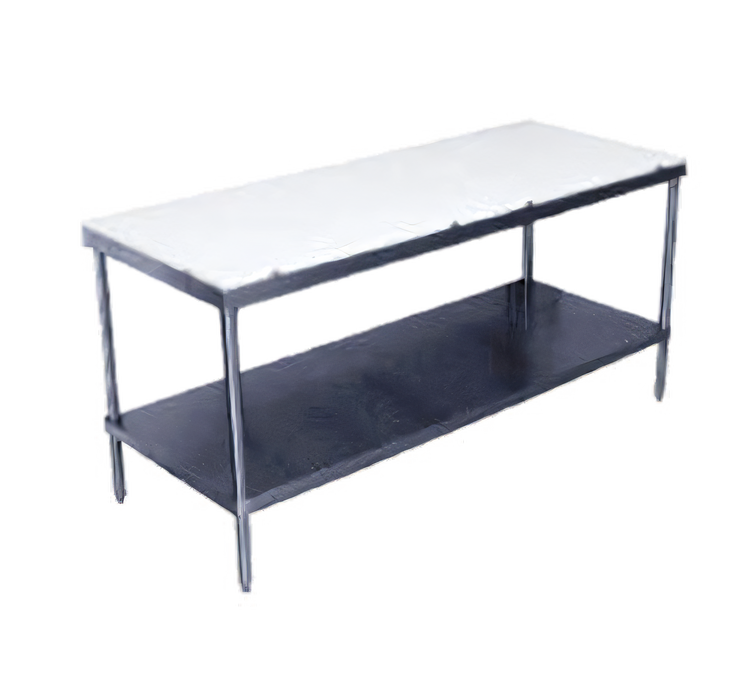 Product image #1 for Advance Tabco Poly-Vance 84" x 30" Poly-Top Work Table with Stainless Steel Undershelf