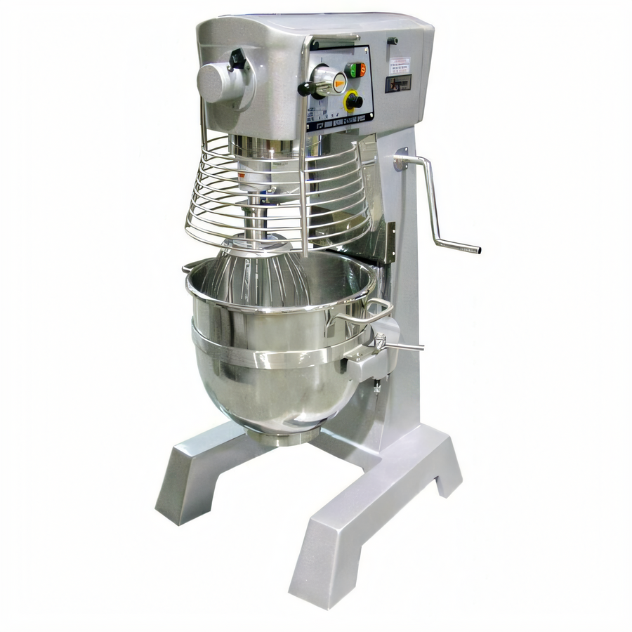 Product image #1 for Omcan USA 30 Qt 3-Speed Gear-Driven Planetary Floor Mixer with Timer and #12 Hub