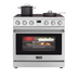 Thumbnail image #1 for KoolMore 36-Inch Professional Freestanding Electric Range with 6 Cu. Ft. Oven, 5 Elements, Digital Controls, Stainless Steel, 240V
