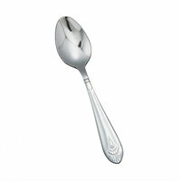 Winco Peacock 6-1/8-Inch Teaspoon, 18/8 Stainless Steel, Extra Heavyweight, Mirror Finish