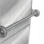 Thumbnail image #1 for Cres Cor 1087 101 Rear Push Handle for Commercial Carts
