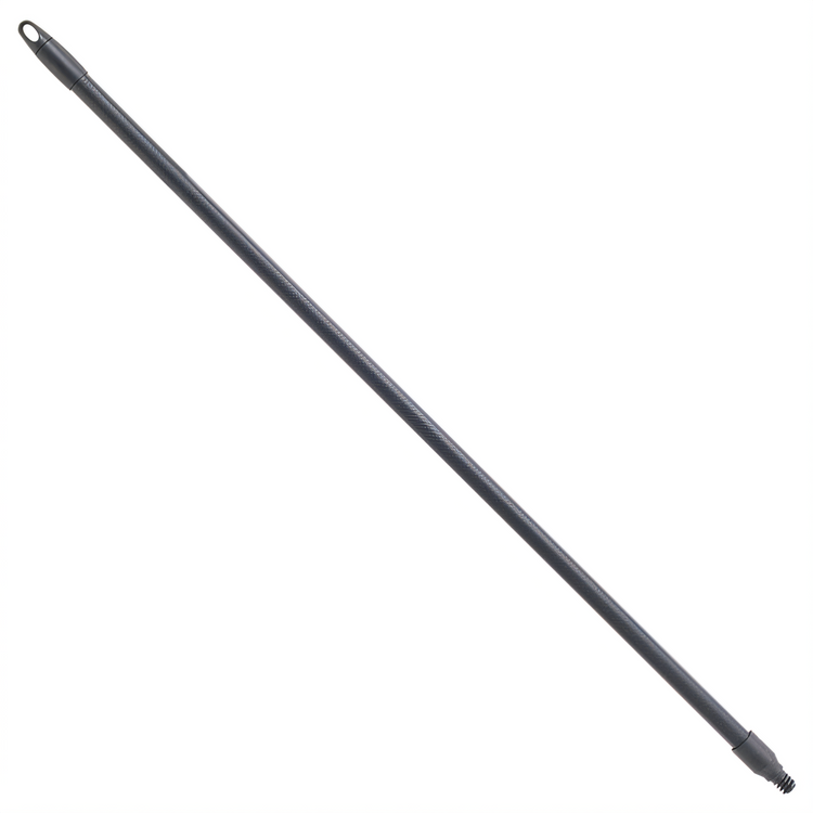 Product image #1 for Winco 48-Inch Fiberglass Threaded Broom Handle with Textured Grip, Black