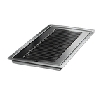 Thumbnail image #1 for Perlick Corporation C21379A Drop-In Stainless Steel Drip Tray Trough with Removable Louvered Glass Rack, 1/2" Drain