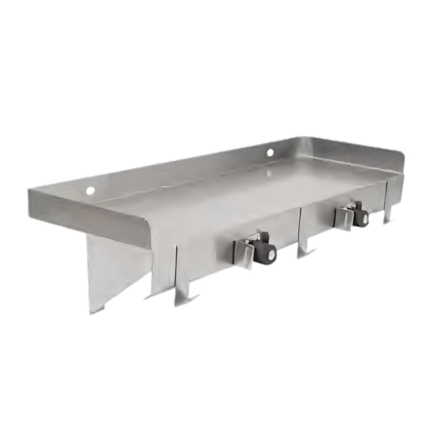 Product image #1 for John Boos PB-MSS836 36-Inch Wall-Mounted Stainless Steel Utility Shelf with 3 Mop/Broom Holders