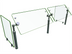 Thumbnail image #1 for Hatco Flav-R-Shield Adjustable Self-Service 2-Bay Sneeze Guard, 60-Inch Wide