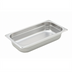 Thumbnail image #1 for Winco 1/3 Size Solid Anti-Jamming Stainless Steel Hotel Pan, 22 Gauge, 2-1/2 Inch Deep