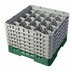 Thumbnail image #1 for Cambro Camrack® Full-Size 20-Compartment Glass Rack with 6 Extenders, Sherwood Green