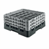 Thumbnail image #2 for Camrack Full-Size Low-Profile 36-Compartment Glass Rack with 2 Soft Gray Extenders, Black
