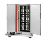EnduraHeat Heat Retention Banquet Cart with Double Doors, Stainless Steel, 96 Covered Plates