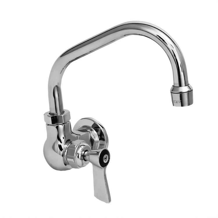 Product image #1 for Fisher Stainless Steel Wall-Mount Single-Hole Faucet with 6-Inch Swing Spout and Lever Handle