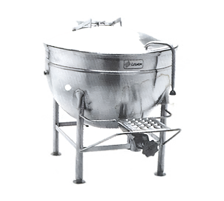 Product image #1 for Legion 100-Gallon Stationary Direct Steam Kettle with 304 Stainless Steel Liner