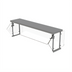 Thumbnail image #1 for Advance Tabco Sleek Shield Self-Service Adjustable Glass Food Shield with 15-Inch Stainless Steel Top Shelf for 4-Well Hot or Cold Food Tables