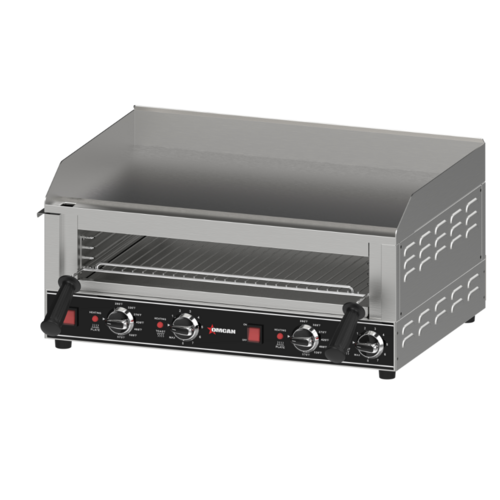 Product image #1 for Omcan Elite Series Countertop Electric Combination Griddle with Toaster Chamber