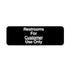 Thumbnail image #1 for Winco Restrooms For Customer Use Only Information Sign, 9 x 3 Inches, Black with White Imprint