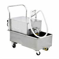 Omcan Mobile Stainless Steel Oil Filtering Machine, 23 Liter (44 lb.) Capacity, 120V