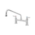Thumbnail image #1 for EverSteel Double Pantry Deck-Mount Mixing Faucet, 8-Inch Centers, 12-Inch Swing Nozzle