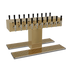 Thumbnail image #1 for Single-Column Double-Sided Countertop Draft Dispensing Tower, 20 Faucets, Glycol-Cooled, Polished Brass Finish